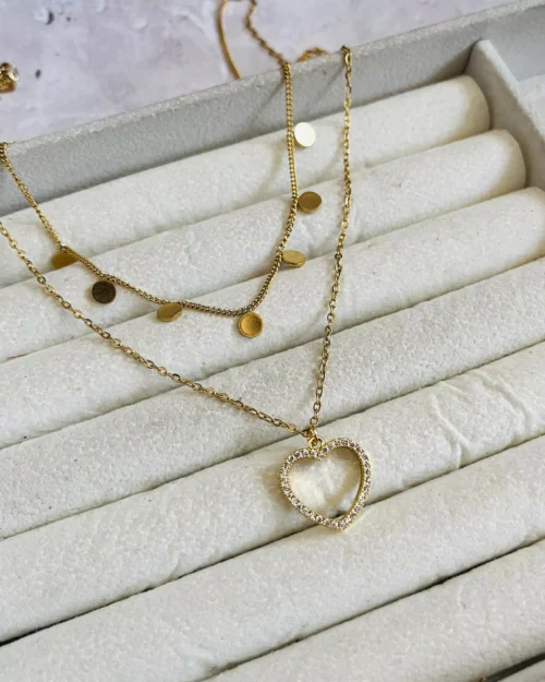 Heart Layered Necklace 1