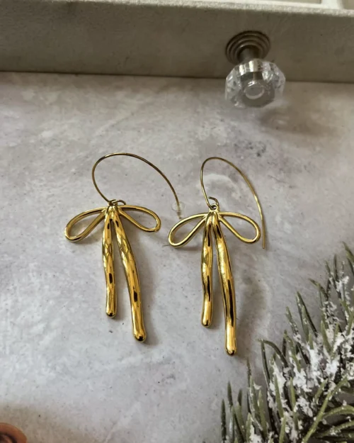 Bow Drop Earrings