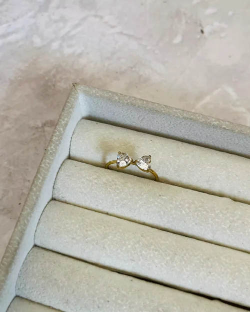 Classic Bow Ring - White