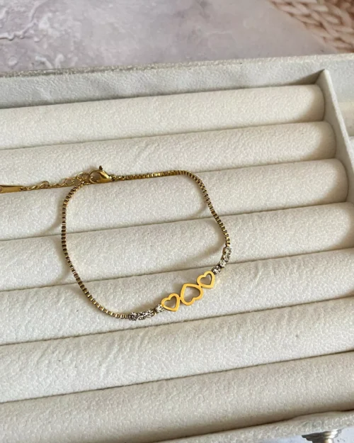 Litl Tri Hearts Bracelet 1