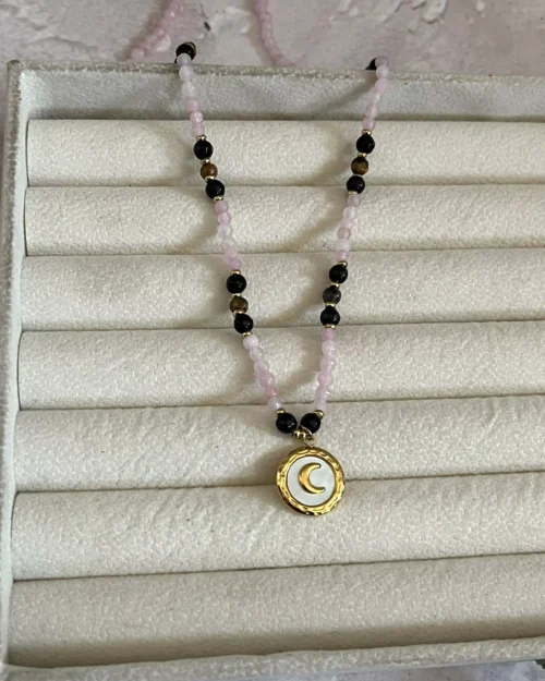 Moon Beaded Necklace