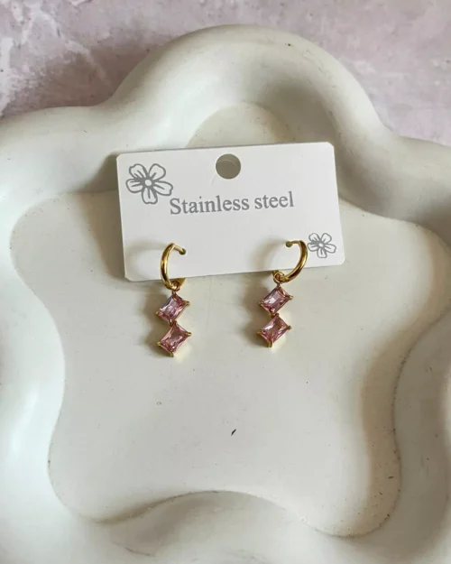 Steps Crystal Earrings 1