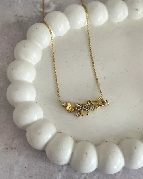 Ethereal Multi Butterfly Necklace